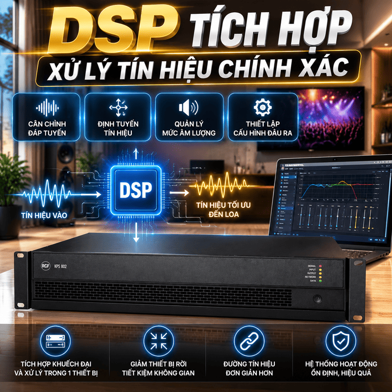 Cục đẩy c&ocirc;ng suất RCF KPS 802