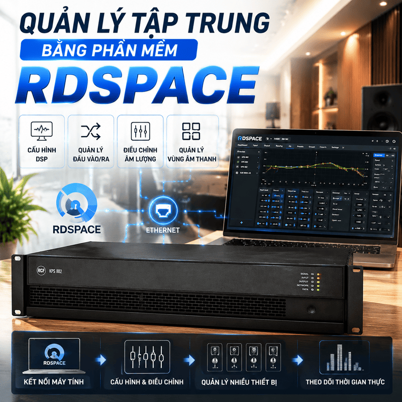 Cục đẩy c&ocirc;ng suất RCF KPS 802