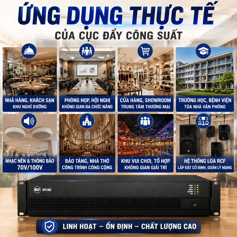 Cục đẩy c&ocirc;ng suất RCF KPS 802