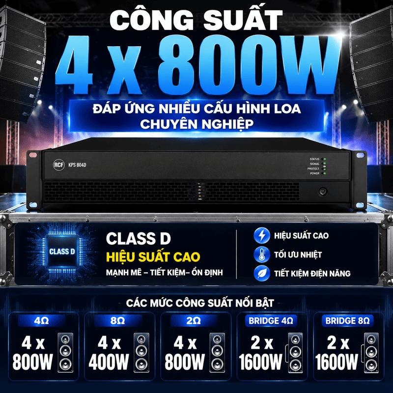 Cục đẩy c&ocirc;ng suất RCF KPS 804D