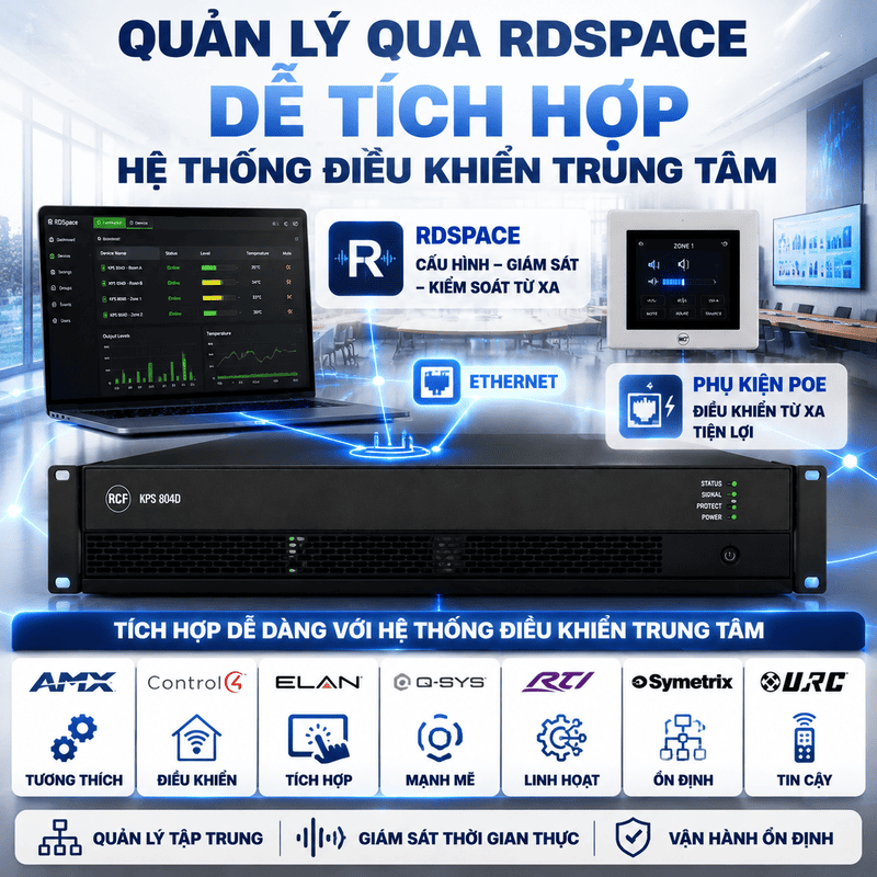 Cục đẩy c&ocirc;ng suất RCF KPS 804D