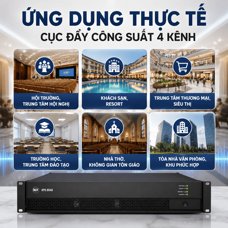 Cục đẩy c&ocirc;ng suất RCF KPS 804D