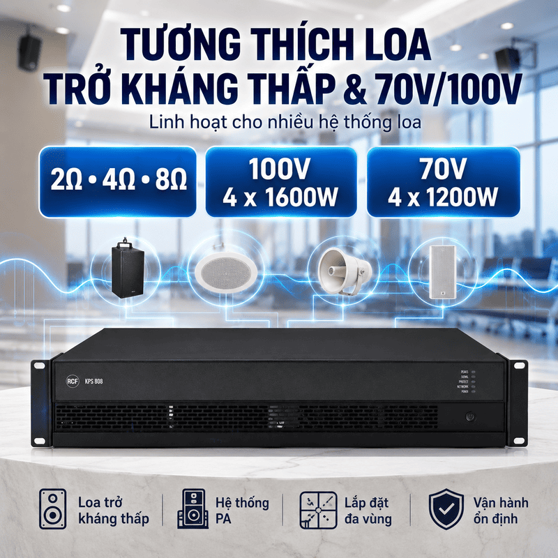 cục đẩy c&ocirc;ng suất RCF KPS 808