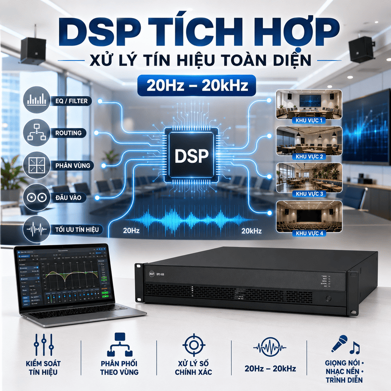 cục đẩy c&ocirc;ng suất RCF KPS 808