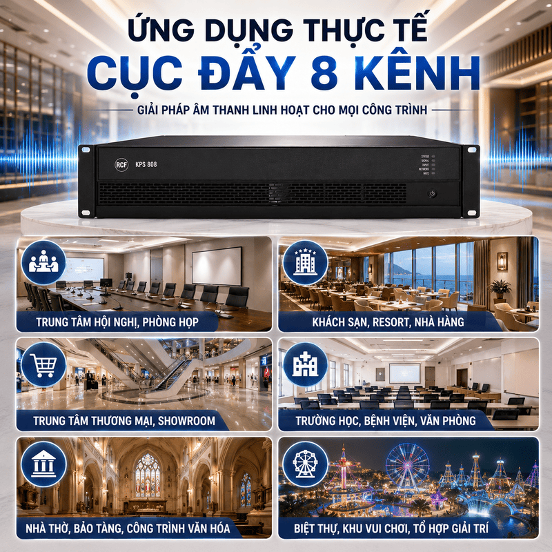 cục đẩy c&ocirc;ng suất RCF KPS 808