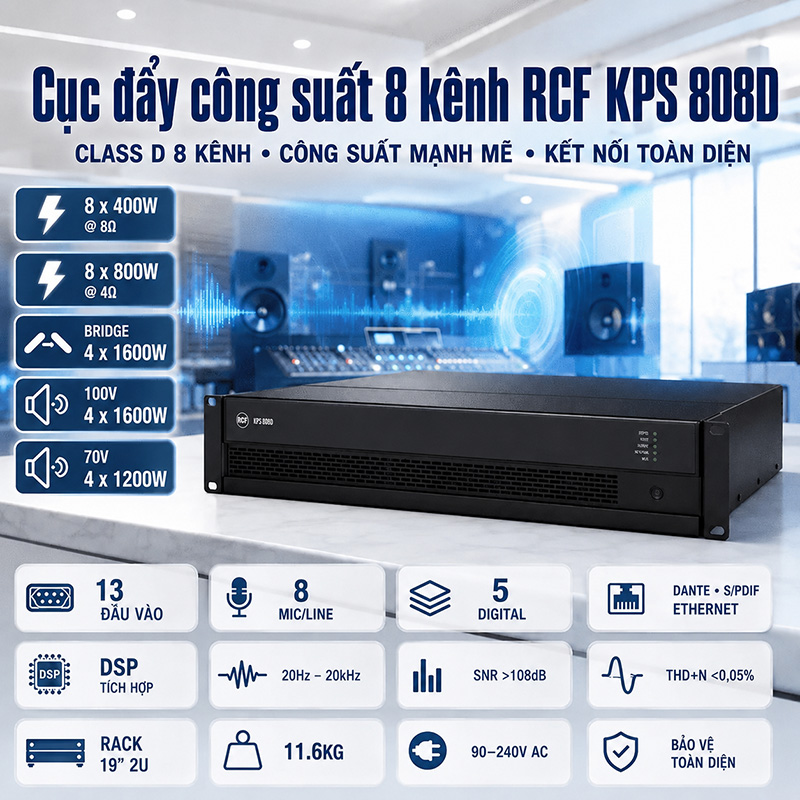 Cục đẩy c&ocirc;ng suất RCF KPS 808D