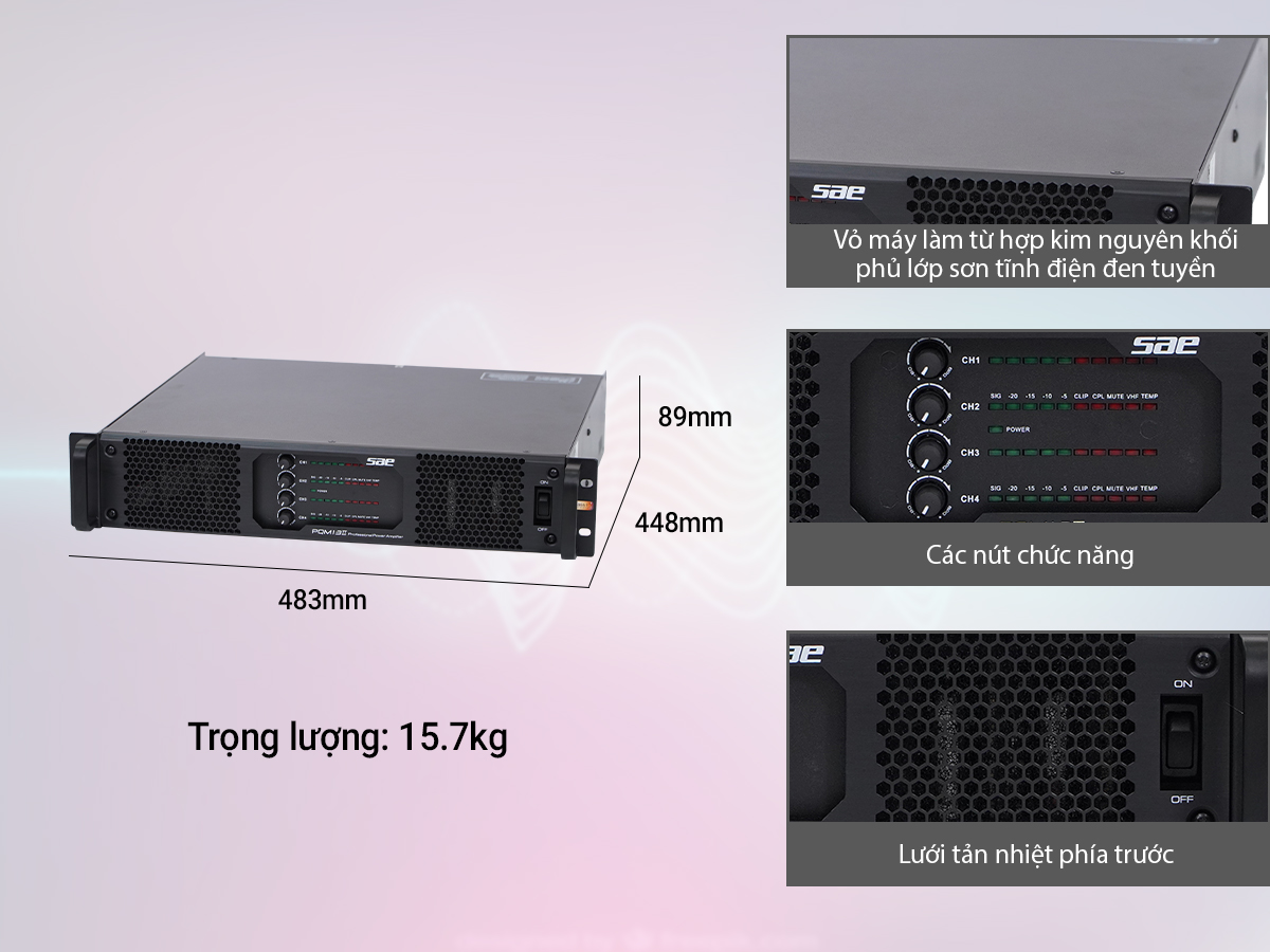 Cục đẩy c&ocirc;ng suất SAE Lexpro PQM13 II 