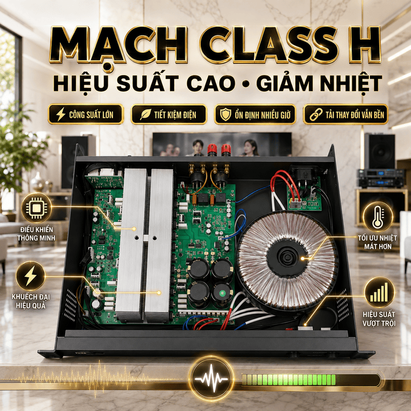 Cục đẩy công suất Wolfirst V8