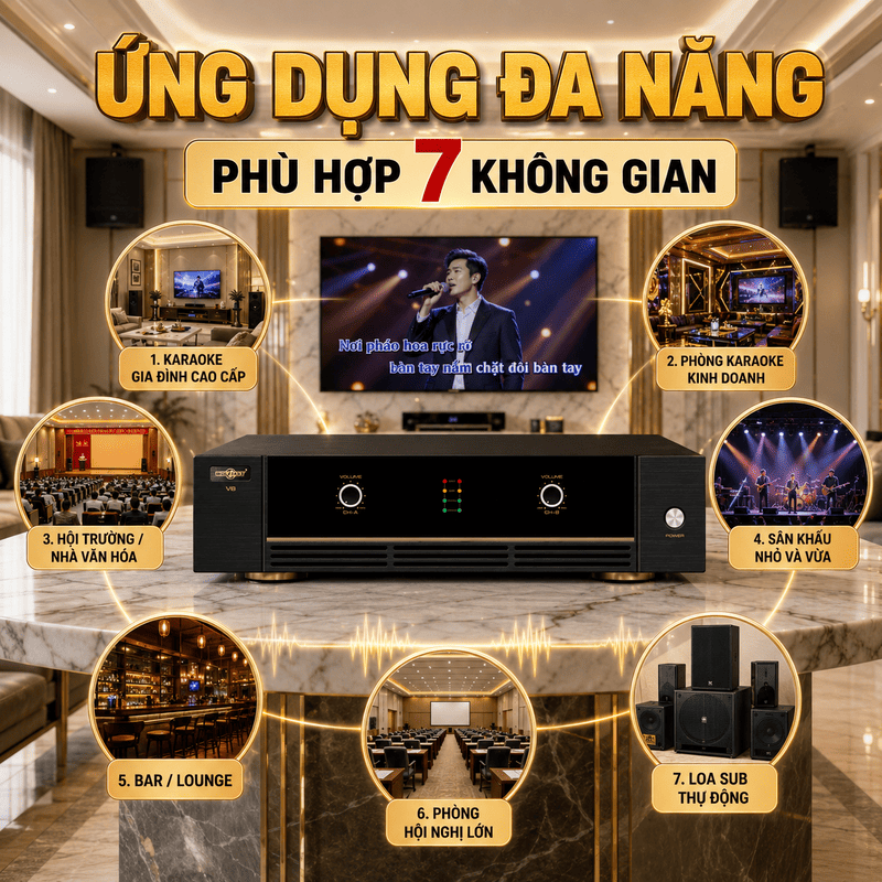 Cục đẩy công suất Wolfirst V8