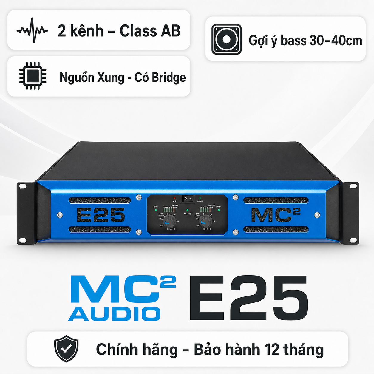 Cục đẩy công suất MC2 Audio E25 (Made in England)