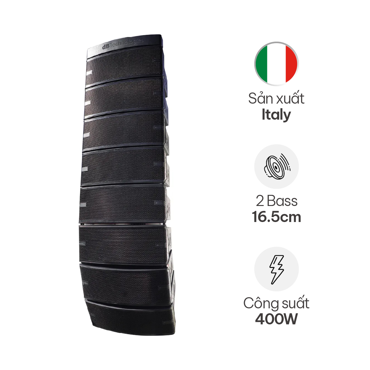 Loa array dBTechnologies DVA Mini G2 (Bass đôi 16.5cm, Treble đôi 1.9cm, Từ Neo, SPL 131dB)