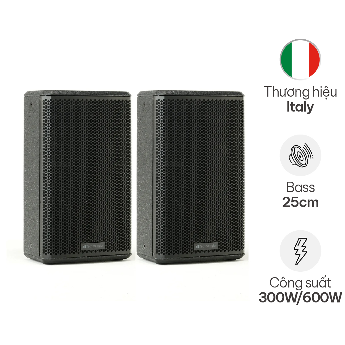 Loa dBTechnologies LVX P10 (Bass 25cm, 600W, Passive) - Hình 1