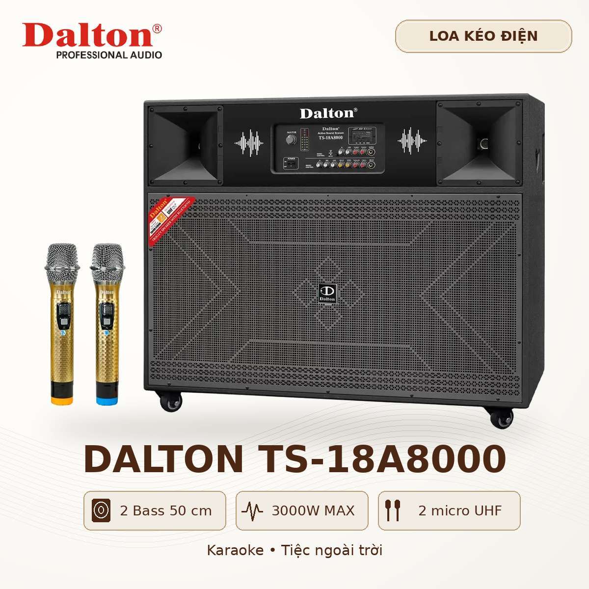 Loa kéo điện Dalton TS-18A8000