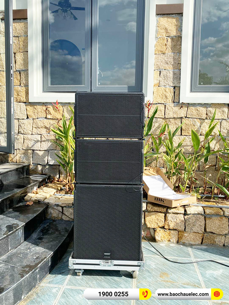 Lắp đặt d&agrave;n Line Array Temeisheng sự kiện cho anh L&acirc;m tại B&igrave;nh Phước (Active Temeisheng LT-15, BJ-U100) 