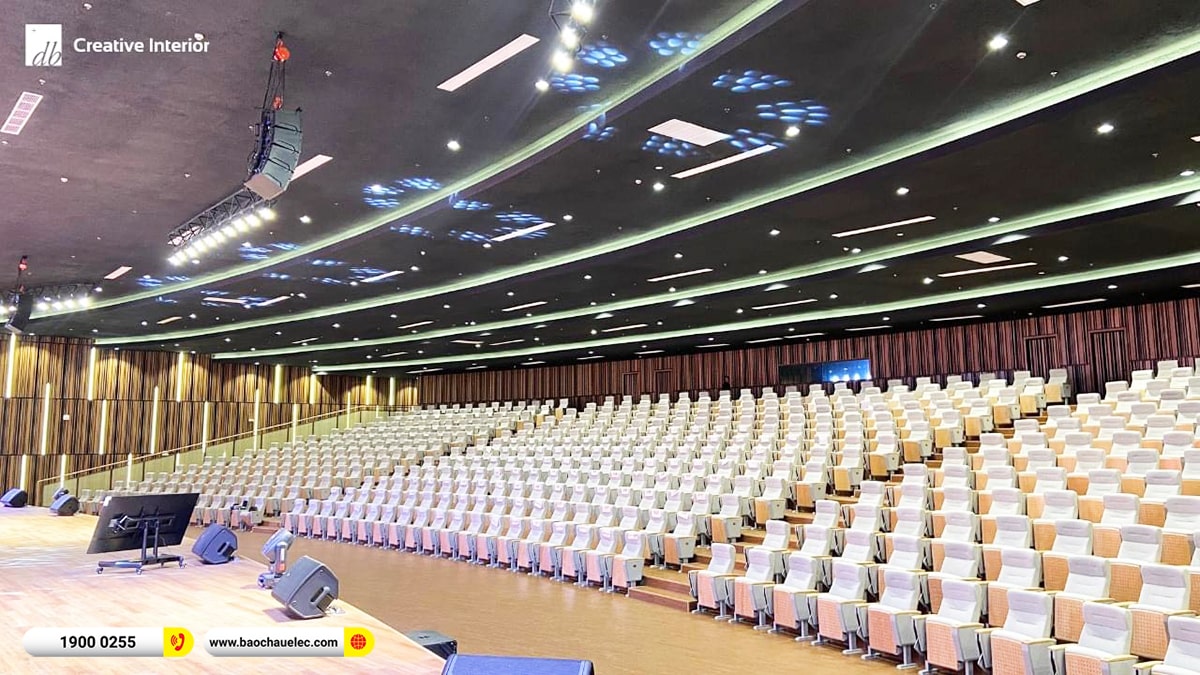 Lắp đặt hệ thống âm thanh Line Array JBL trị giá hơn 1 tỷ cho Tập đoàn giày da tại HCM