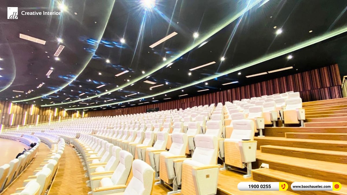 Lắp đặt hệ thống âm thanh Line Array JBL trị giá hơn 1 tỷ cho Tập đoàn giày da tại HCM