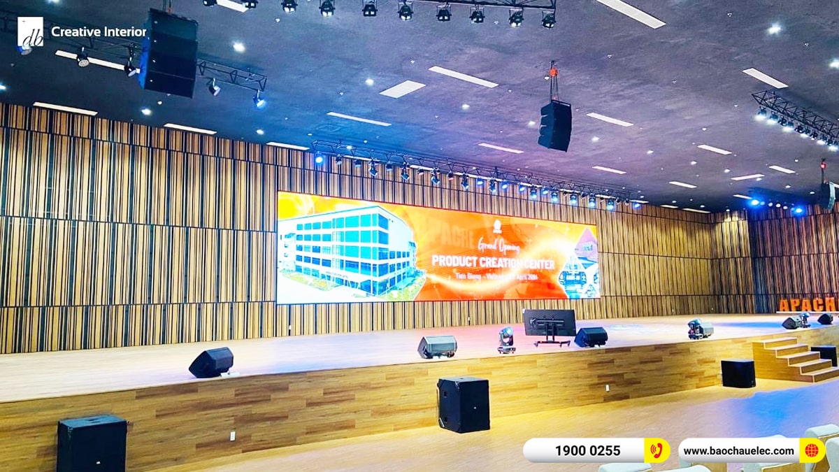 Lắp đặt hệ thống &acirc;m thanh Line Array JBL trị gi&aacute; hơn 1 tỷ cho Tập đo&agrave;n gi&agrave;y da tại HCM