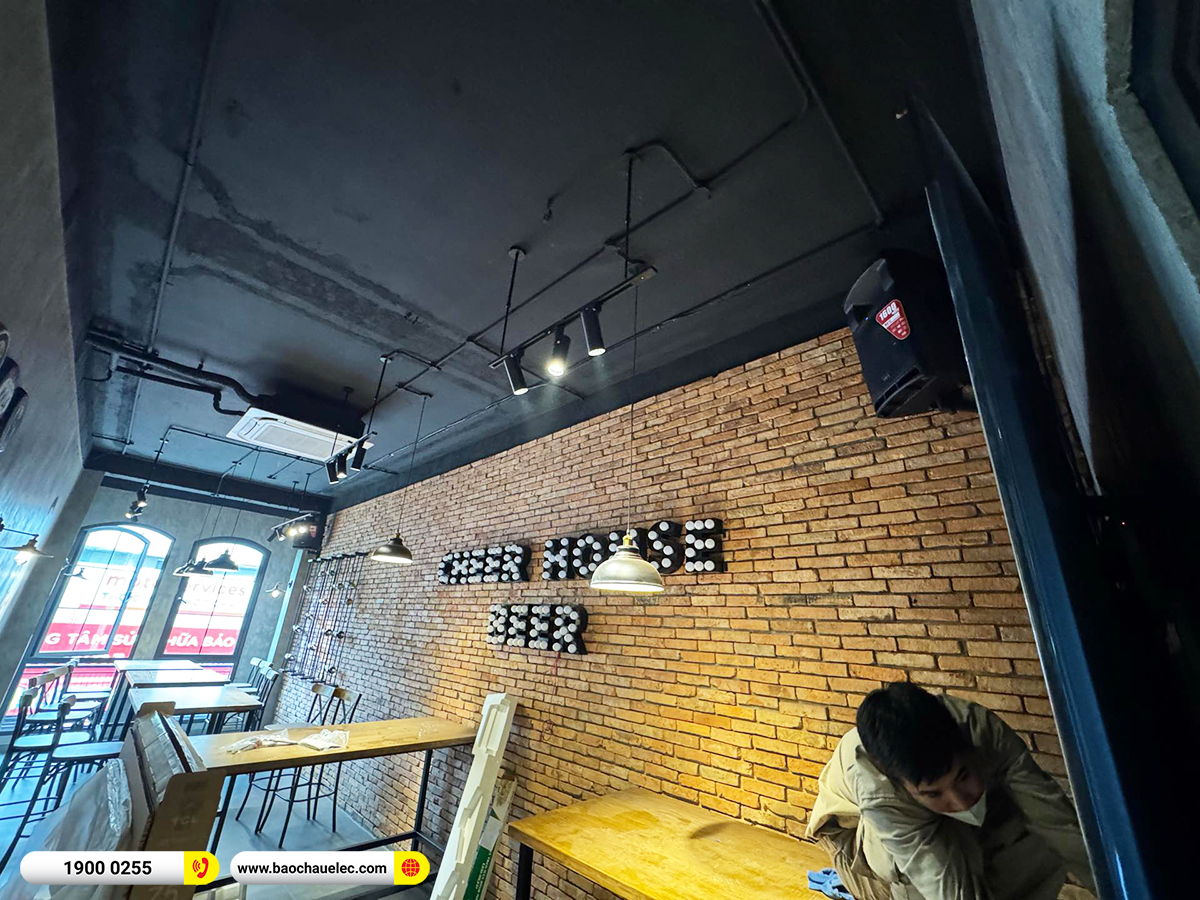 Lắp đặt d&agrave;n &acirc;m thanh Audiocenter hơn 60tr cho Nh&agrave; h&agrave;ng Cheer House Beer ở H&agrave; Nội 