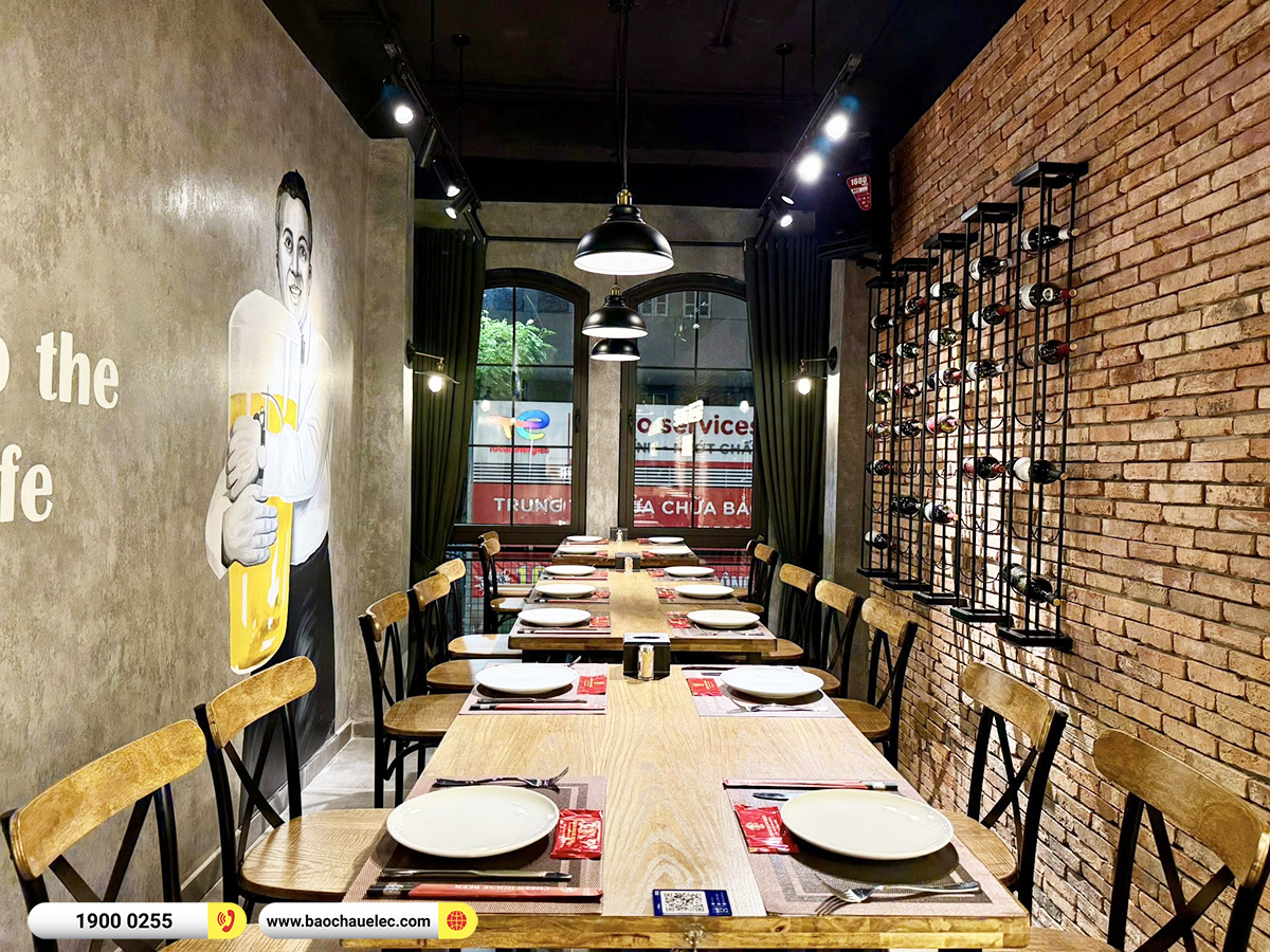 Lắp đặt d&agrave;n &acirc;m thanh Audiocenter hơn 60tr cho Nh&agrave; h&agrave;ng Cheer House Beer ở H&agrave; Nội 