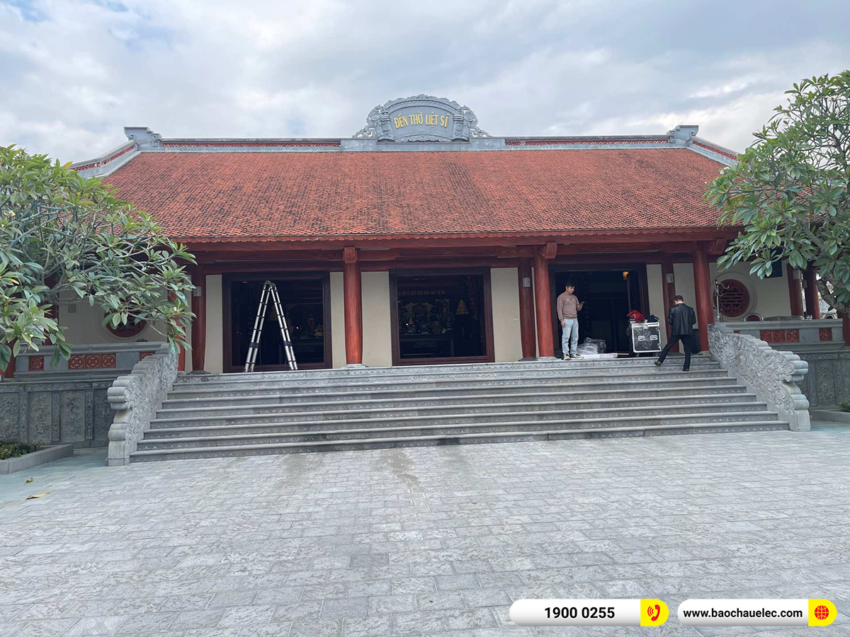 Lắp đặt d&agrave;n &acirc;m thanh Audiocenter cho Đền thờ liệt sĩ Nghĩa trang Vị Xuy&ecirc;n tại H&agrave; Giang 