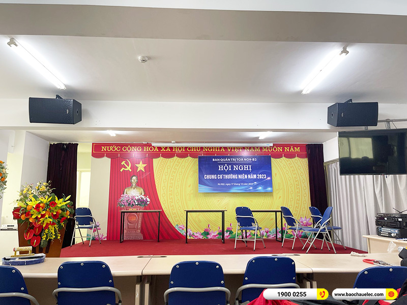 Lắp đặt d&agrave;n &acirc;m thanh hội trường hơn 33tr cho Ban Quản trị chung cư tại H&agrave; Nội (Denon DP-R212, CA-J602, KX180A, U100 Plus X)