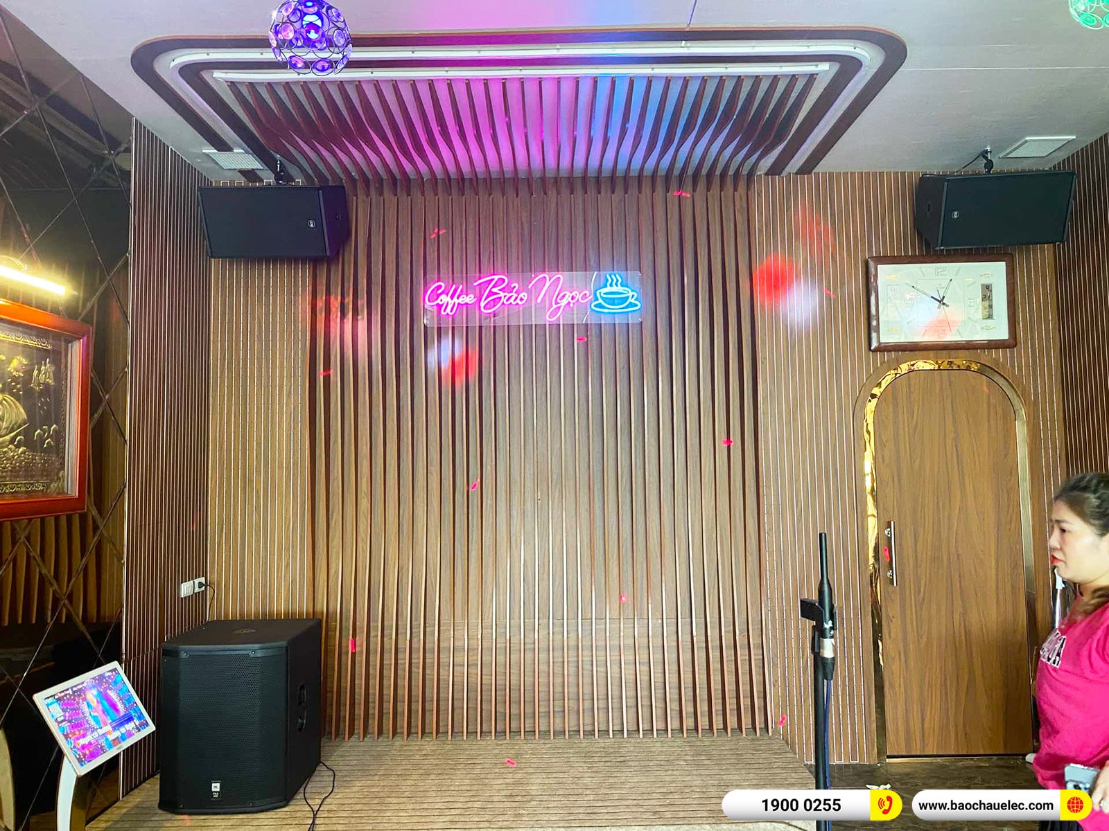 Lắp đặt d&agrave;n &acirc;m thanh RCF cho qu&aacute;n Cafe Bảo Ngọc tại Nam Định