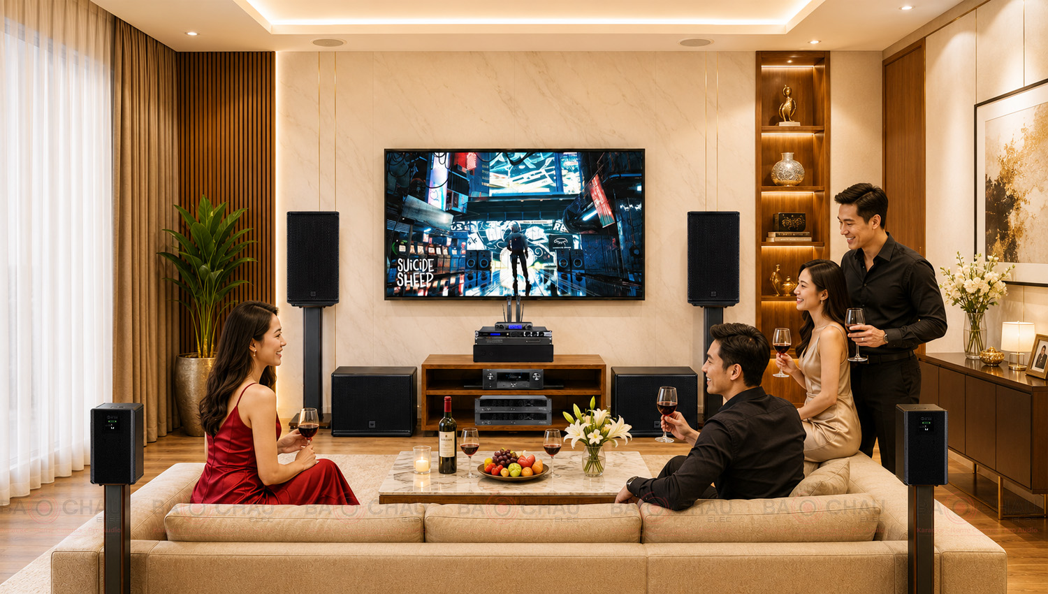 Dàn âm thanh cao cấp 3 trong 1 Karaoke, nhạc, phim RCF 02