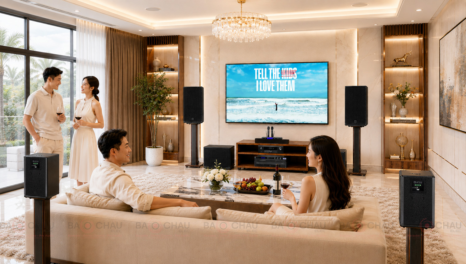 D&agrave;n &acirc;m thanh cao cấp 3 trong 1 Karaoke, nhạc, phim RCF 03