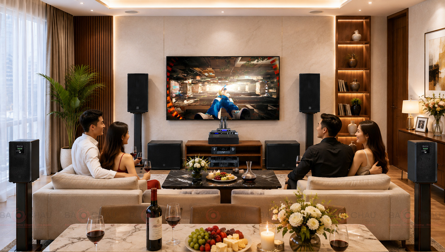 D&agrave;n &acirc;m thanh cao cấp 3 trong 1 Karaoke, nhạc, phim RCF 04