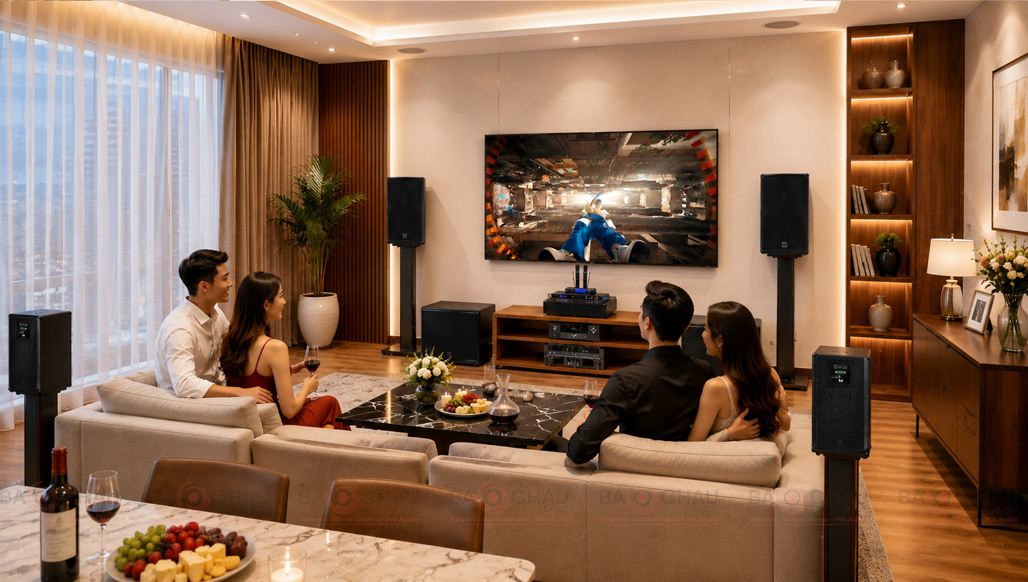 D&agrave;n &acirc;m thanh cao cấp 3 trong 1 Karaoke, nhạc, phim RCF 04