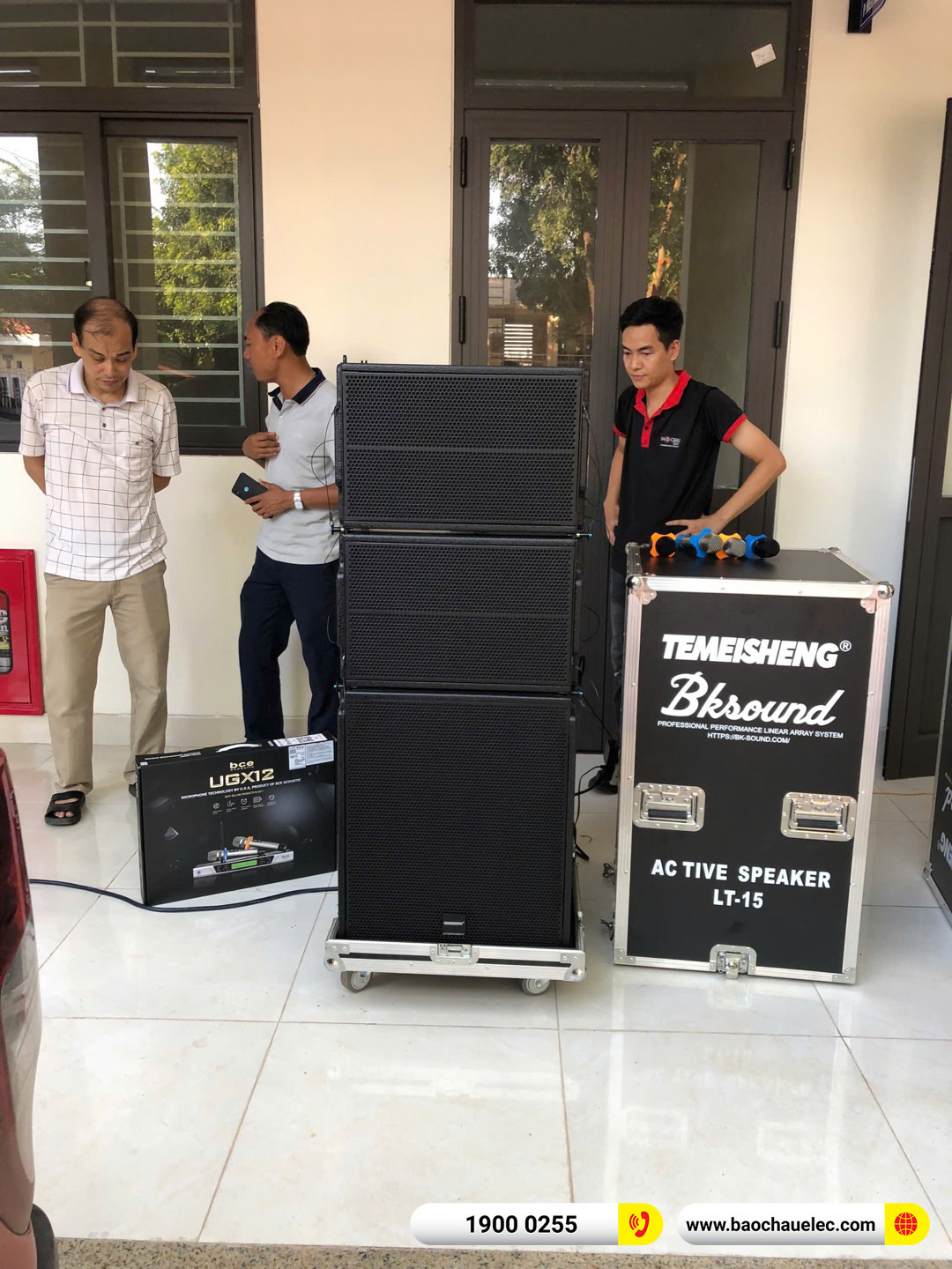Lắp đặt d&agrave;n &acirc;m thanh cho C&ocirc;ng ty CPXD v&agrave; MT Hoa Chanh tại H&agrave; Nội 