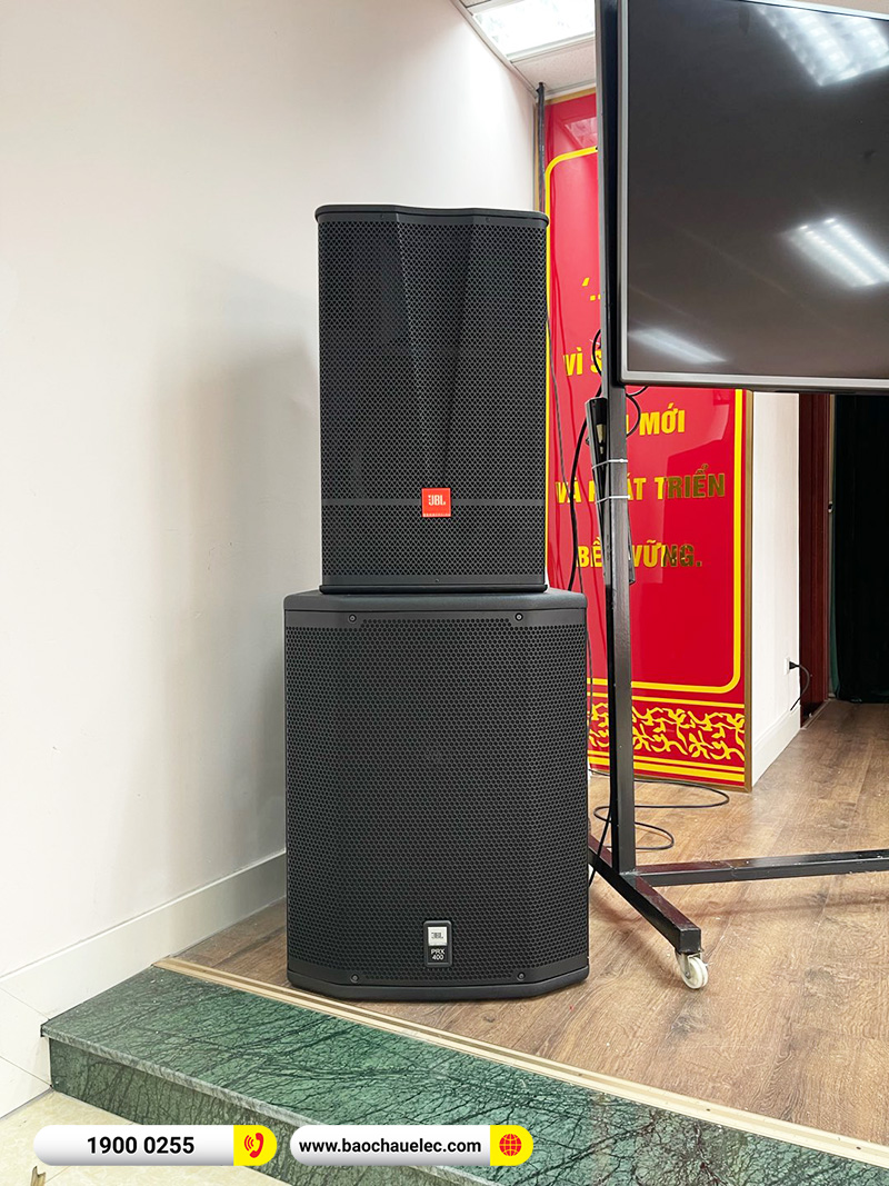 Lắp đặt d&agrave;n &acirc;m thanh hội trường gần 122tr cho c&ocirc;ng ty tại H&agrave; Nội (JBL CV1070, BPA-8200, CA-J804, JBL VX8, PRX418S, VM300)