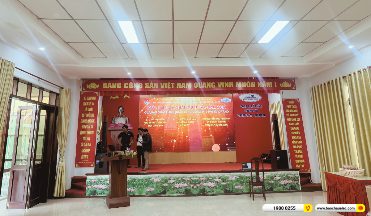 Lắp đặt d&agrave;n &acirc;m thanh hội trường Audiocenter cho c&ocirc;ng ty CP Đường Sắt Quảng Nam - Đ&agrave; Nẵng 