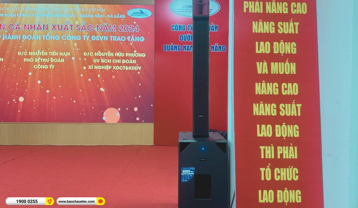 Lắp đặt dàn âm thanh hội trường Audiocenter cho công ty CP Đường Sắt Quảng Nam - Đà Nẵng
