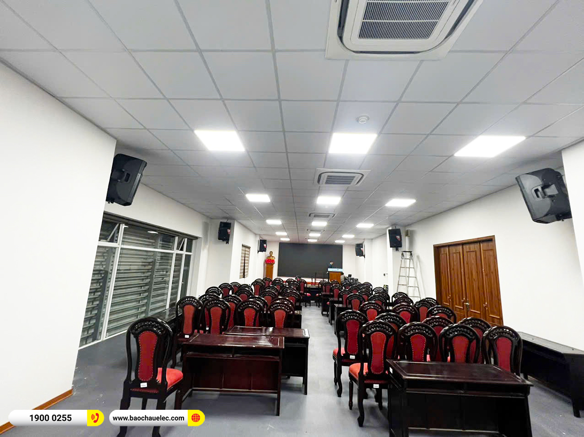 Lắp đặt d&agrave;n &acirc;m thanh hội trường Audiocenter cho Ng&acirc;n h&agrave;ng Vietinbank tại Hải Dương