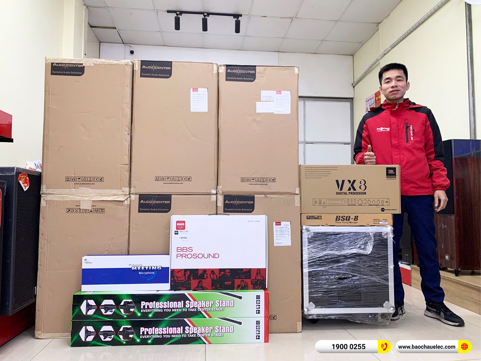 Lắp đặt d&agrave;n &acirc;m thanh hội trường Audiocenter cho Ng&acirc;n h&agrave;ng Vietinbank tại Hải Dương