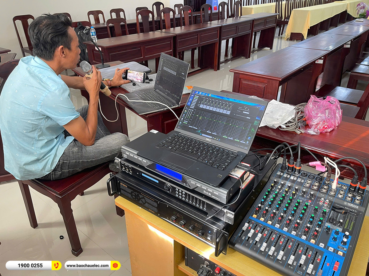 Lắp đặt d&agrave;n &acirc;m thanh hội trường Domus cho Bảo hiểm XH TP Cần Thơ 