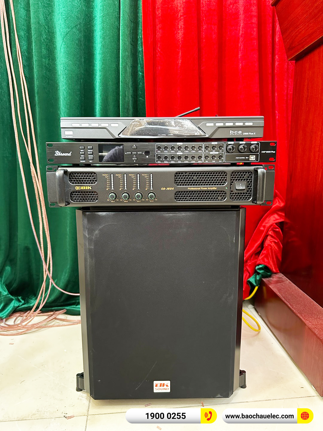 Lắp đặt dàn âm thanh hội trường Alto cho cơ quan tại Hà Nội (Alto AT2000II, CA-J604, DSP 9000 Plus, SW612, U900 Plus X)