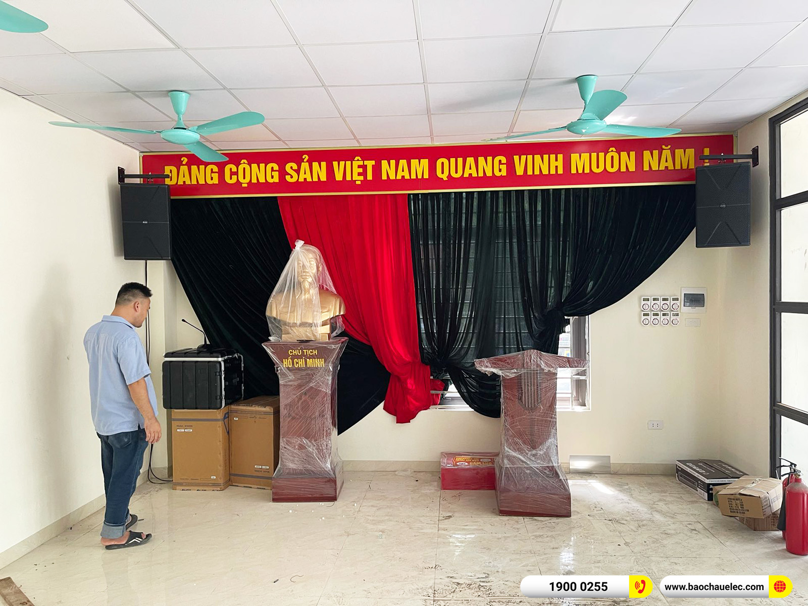Lắp đặt d&agrave;n &acirc;m thanh Alto cho C&ocirc;ng ty CP XD&TM Thanh Sơn tại H&agrave; Nội