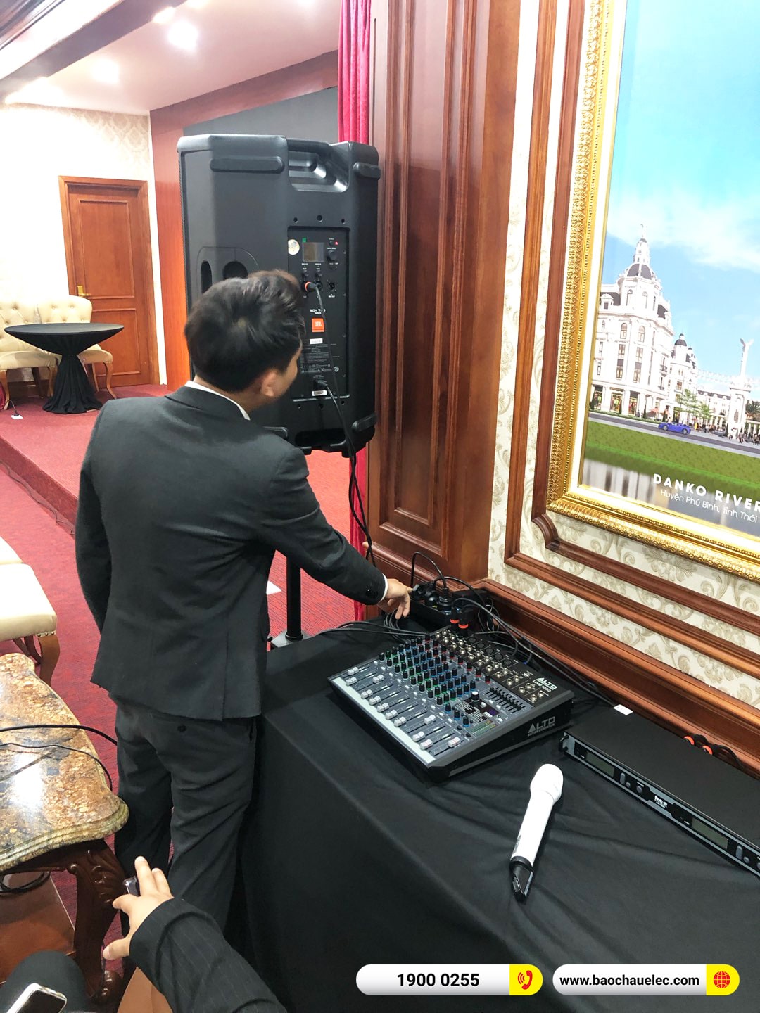 Lắp đặt d&agrave;n &acirc;m thanh hội trường JBL cho C&ocirc;ng ty Danko Group tại H&agrave; Nội