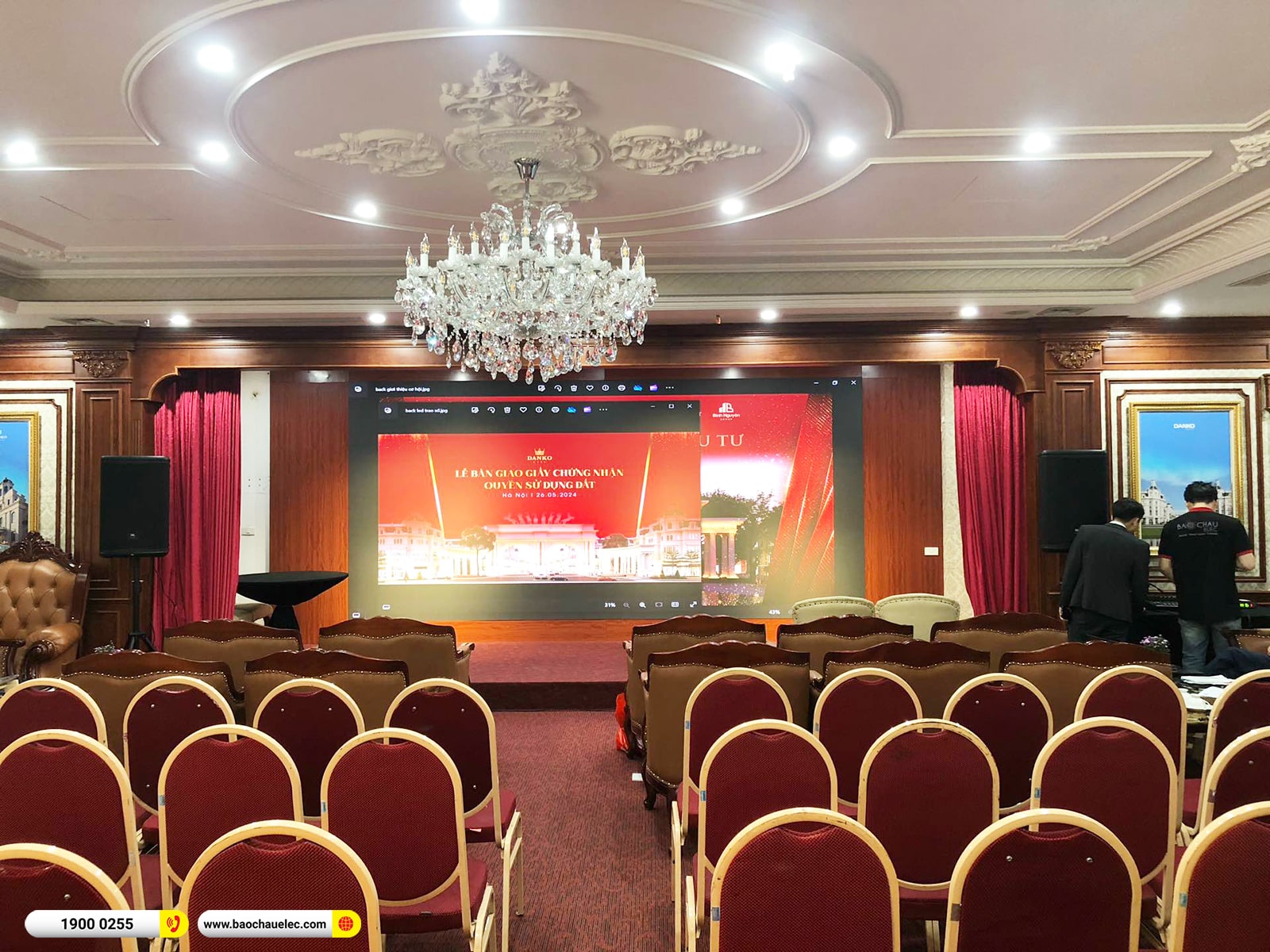 Lắp đặt d&agrave;n &acirc;m thanh hội trường JBL cho C&ocirc;ng ty Danko Group tại H&agrave; Nội