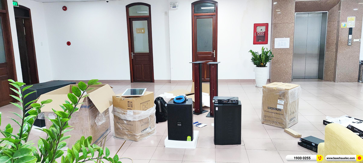 Lắp đặt d&agrave;n &acirc;m thanh hội trường Domus cho c&ocirc;ng ty CP Xi măng VICEM H&agrave; Ti&ecirc;n ở TPHCM