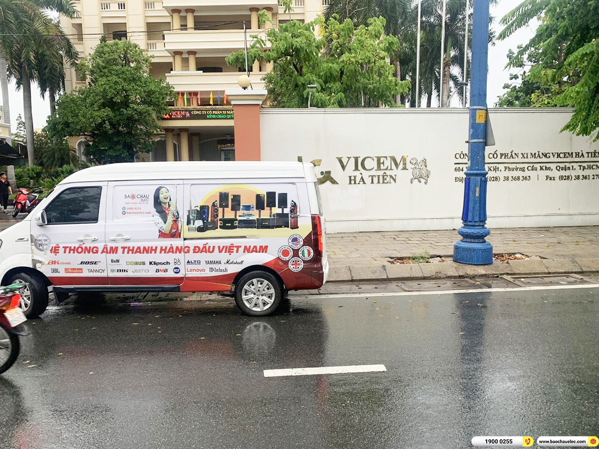 Lắp đặt d&agrave;n &acirc;m thanh hội trường Domus cho c&ocirc;ng ty CP Xi măng VICEM H&agrave; Ti&ecirc;n ở TPHCM