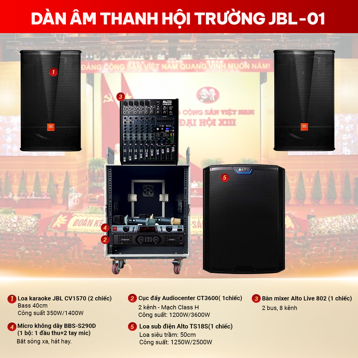 D&agrave;n &acirc;m thanh hội trường JBL-01
