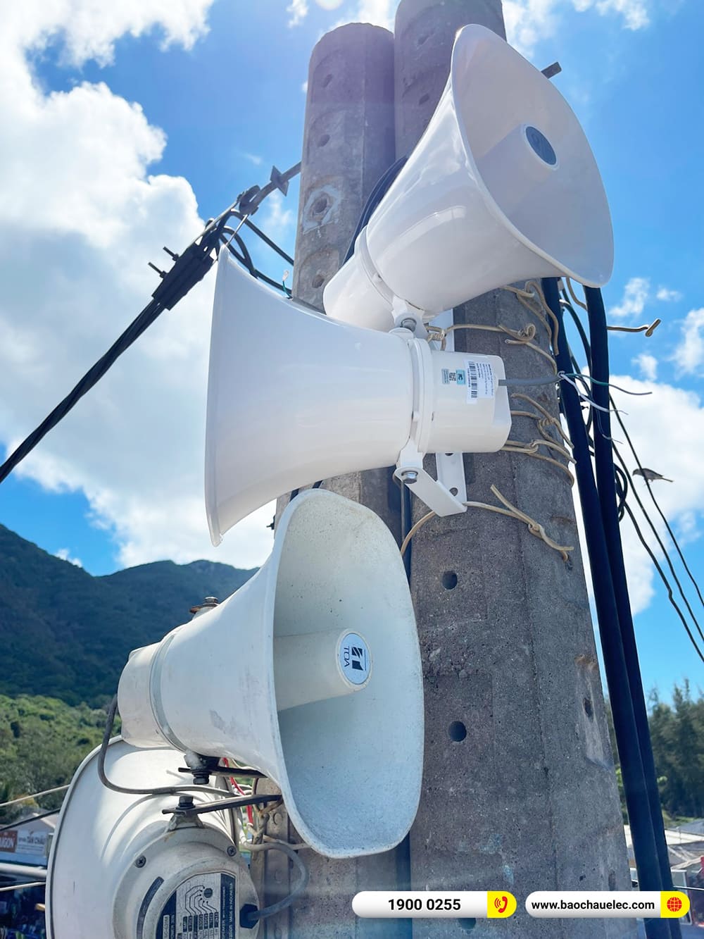 Lắp đặt d&agrave;n &acirc;m thanh JBL cho Ph&ograve;ng khai th&aacute;c - Dịch vụ BQL Cảng Bến Đầm ở C&ocirc;n Đảo