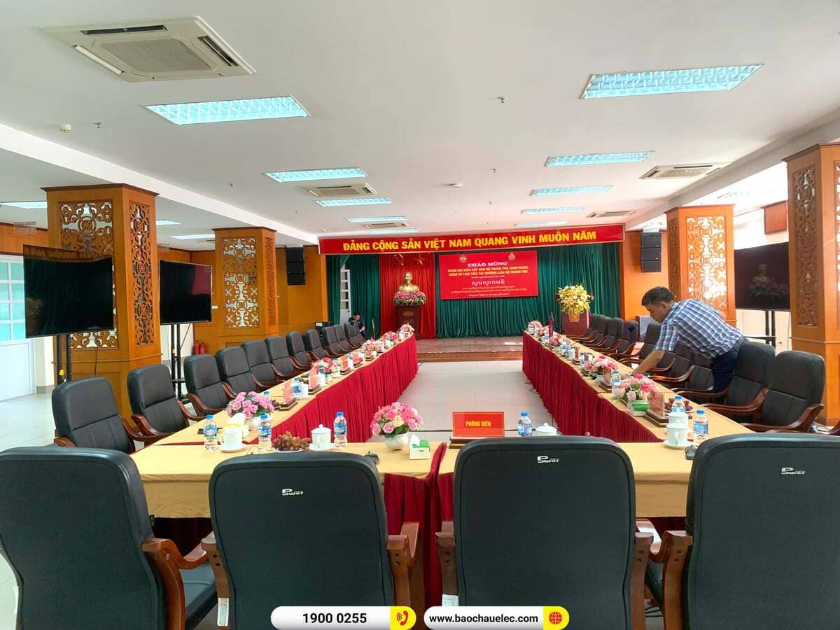 Lắp đặt d&agrave;n &acirc;m thanh hội trường, ph&ograve;ng họp Audiocenter cho kh&aacute;ch h&agrave;ng tại H&agrave; Nội 