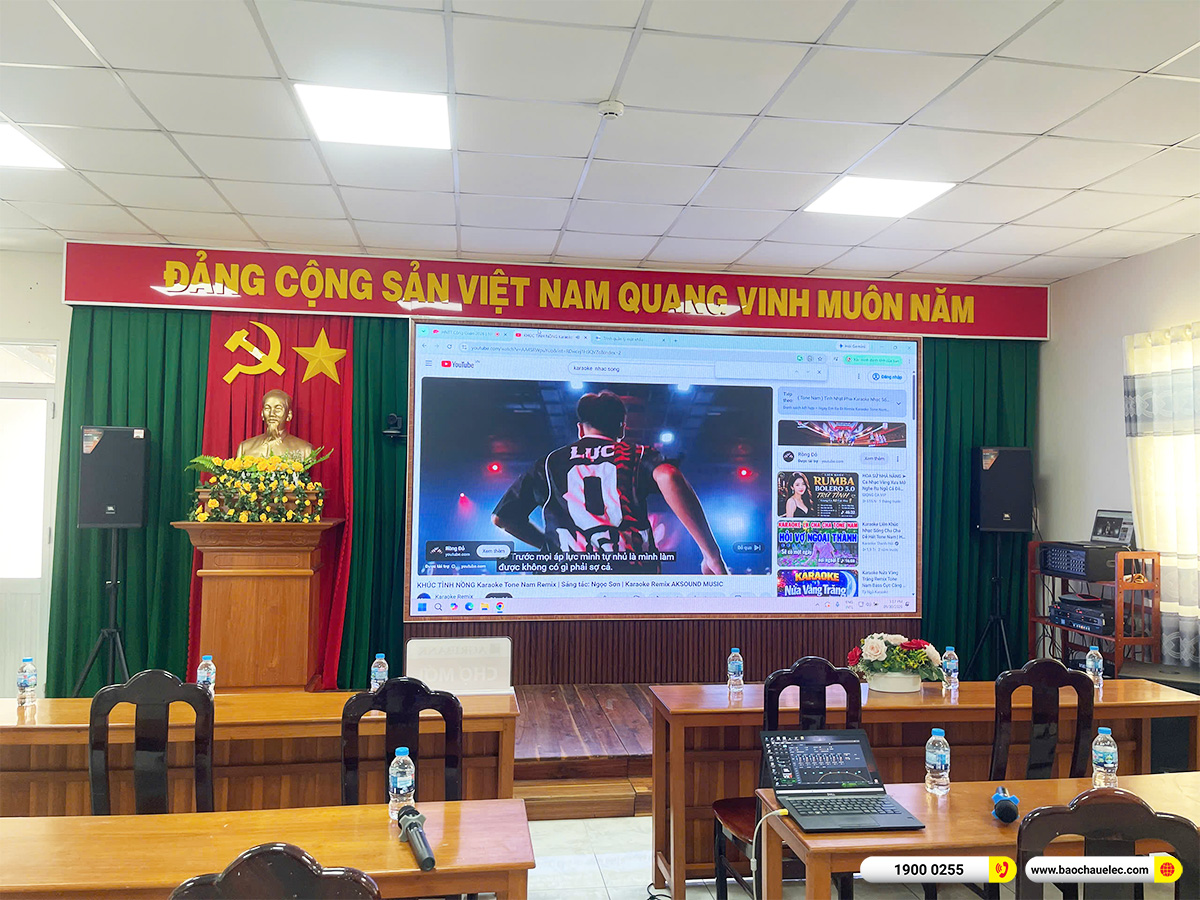 Lắp đặt dàn âm thanh hội trường JBL cho Ngân hàng Aribank Chợ Mới tại An Giang