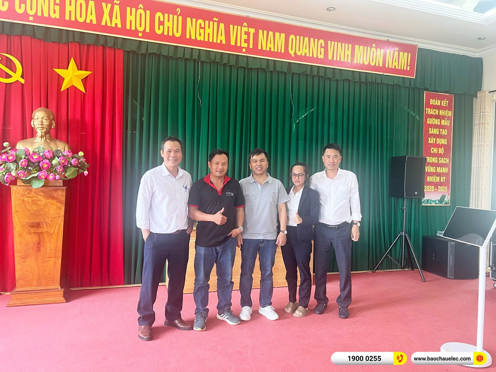 Lắp đặt d&agrave;n &acirc;m thanh hội trường RCF cho Ng&acirc;n h&agrave;ng BIDV tại Đ&agrave; Lạt 