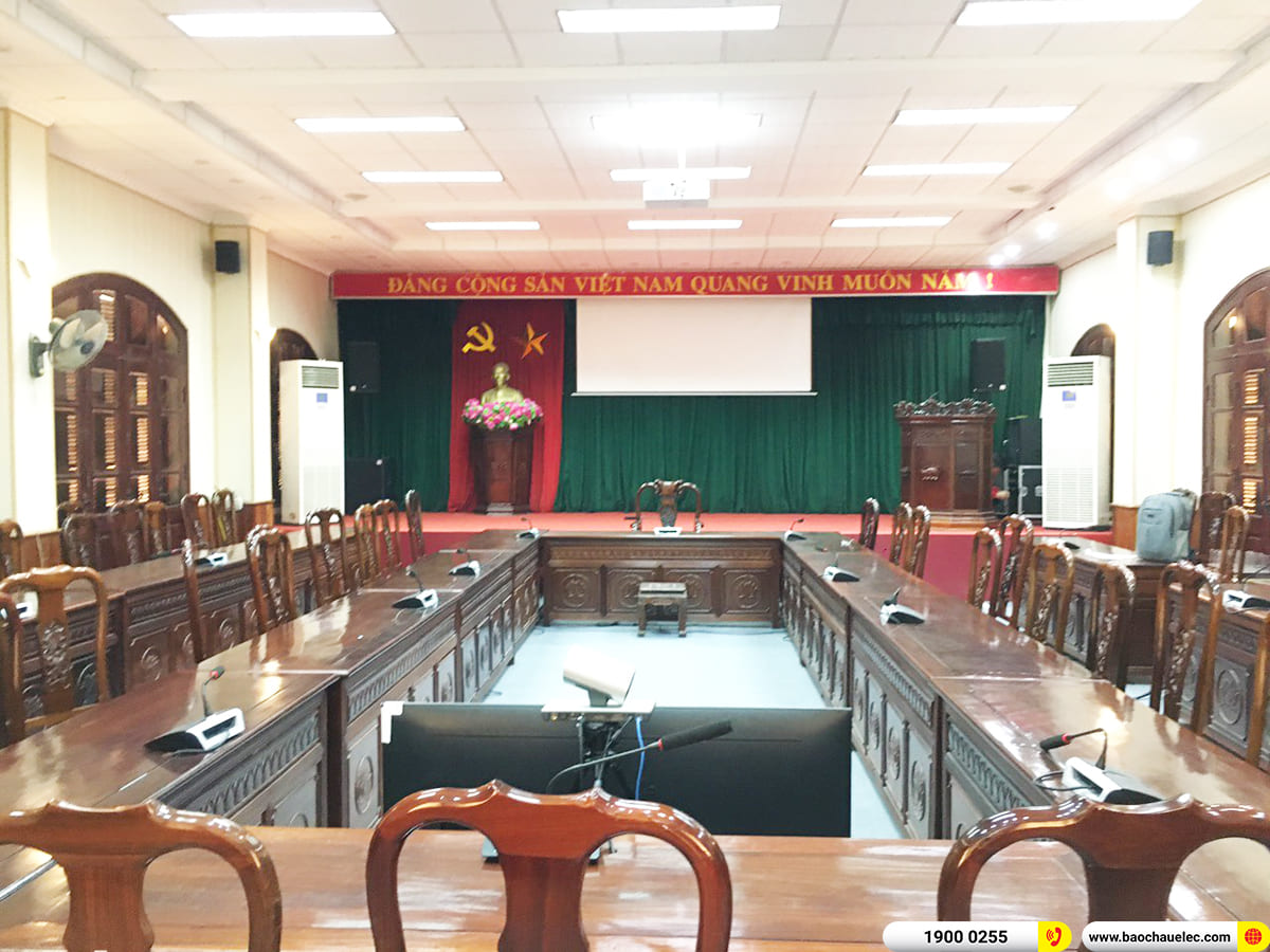 Lắp đặt d&agrave;n &acirc;m thanh hội trường RCF cho UBND thị x&atilde; Quế V&otilde; ở Bắc Ninh