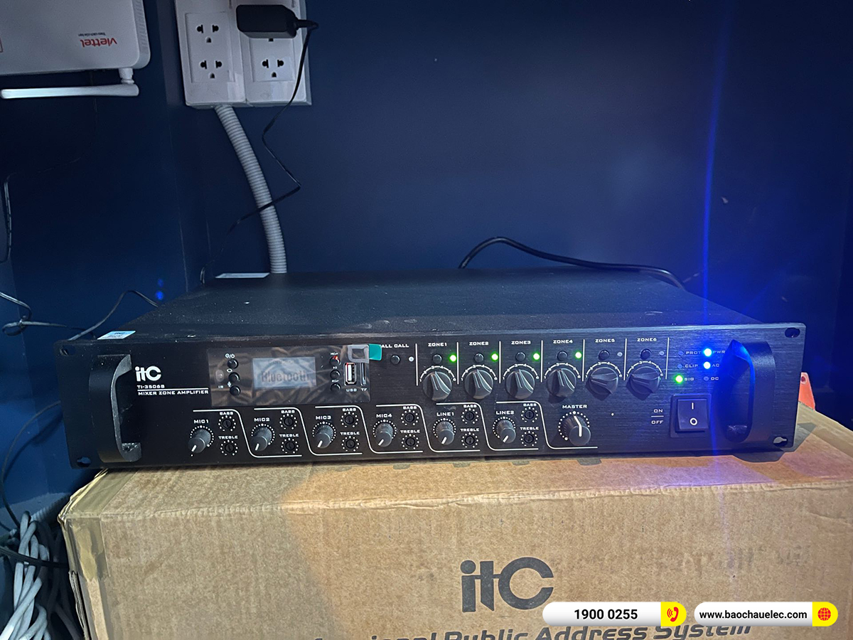Lắp đặt âm thanh nhạc nền ITC hơn 30tr cho Công Ty CP TM&DV Hoa Mẫu Đơn tại Hà Nội
